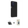 MARSİLYAN™- Galaxy A33 5G Kılıf Atlas Form - Siyah 6D Mat Seramik Hayalet Nano Ekran Koruyucu + Kamera Lens Koruma Cam - SF