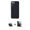 MARSİLYAN™- Galaxy A33 5G Kılıf Çekirdek Modern Serisi - Şeffaf Temperli Cam Ekran Koruyucu + Kamera Lens Koruma Cam - SF