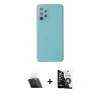 MARSİLYAN™- Galaxy A33 5G Kılıf Çekirdek Modern Serisi - Şeffaf Temperli Cam Ekran Koruyucu + Kamera Lens Koruma Cam - SF