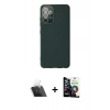 MARSİLYAN™- Galaxy A33 5G Kılıf Çekirdek Modern Serisi - Şeffaf Temperli Cam Ekran Koruyucu + Kamera Lens Koruma Cam - SF