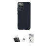 MARSİLYAN™- Galaxy A33 5G Kılıf Çekirdek Modern Serisi - Şeffaf Uv Polymer Nano Ekran Koruyucu + Kamera Lens Koruma Cam - SF