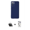 MARSİLYAN™- Galaxy A33 5G Kılıf Çekirdek Modern Serisi - Şeffaf Uv Polymer Nano Ekran Koruyucu + Kamera Lens Koruma Cam - SF