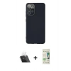 MARSİLYAN™- Galaxy A33 5G Kılıf Çekirdek Modern Serisi - Siyah 20D Premium Cam Ekran Koruyucu + Kamera Lens Koruma Cam - SF
