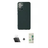 MARSİLYAN™- Galaxy A33 5G Kılıf Çekirdek Modern Serisi - Siyah 20D Premium Cam Ekran Koruyucu + Kamera Lens Koruma Cam - SF