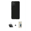 MARSİLYAN™- Galaxy A33 5G Kılıf Çekirdek Modern Serisi - Siyah 6D Mat Seramik Hayalet Nano Ekran Koruyucu + Kamera Lens Koruma Cam - SF