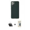 MARSİLYAN™- Galaxy A33 5G Kılıf Çekirdek Modern Serisi - Siyah 6D Mat Seramik Hayalet Nano Ekran Koruyucu + Kamera Lens Koruma Cam - SF