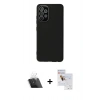 MARSİLYAN™- Galaxy A33 5G Kılıf Çekirdek Modern Serisi - Siyah Seramik Nano Ekran Koruyucu + Kamera Lens Koruma Cam - SF