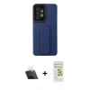 MARSİLYAN™- Galaxy A33 5G Kılıf Çekirdek Yansıma - Siyah Mat Seramik Nano Ekran Koruyucu + Kamera Lens Koruma Cam - SF