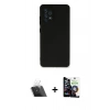MARSİLYAN™- Galaxy A33 5G Kılıf Kozmos Yansıma Özel Seri - Şeffaf Temperli Cam Ekran Koruyucu + Şeffaf Kamera Lens Koruma Cam