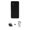 MARSİLYAN™- Galaxy A33 5G Kılıf Kozmos Yansıma Özel Seri - Şeffaf Uv Polymer Nano Ekran Koruyucu + Kamera Lens Koruma Cam - SF