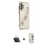 MARSİLYAN™- Galaxy A33 5G Kılıf Nova Işık Prime - Siyah 20D Premium Cam Ekran Koruyucu + Kamera Lens Koruma Cam - SF