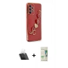 MARSİLYAN™- Galaxy A33 5G Kılıf Nova Işık Prime - Siyah 20D Premium Cam Ekran Koruyucu + Kamera Lens Koruma Cam - SF