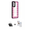 MARSİLYAN™- Galaxy A33 5G Kılıf Odak Klasik Serisi - Siyah Seramik Nano Ekran Koruyucu + Kamera Lens Koruma Cam - SF