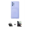 MARSİLYAN™- Galaxy A33 5G Kılıf Vadi Çizgi Prime - Şeffaf Temperli Cam Ekran Koruyucu + Kamera Lens Koruma Cam - SF