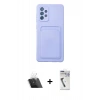 MARSİLYAN™- Galaxy A33 5G Kılıf Vadi Çizgi Prime - Şeffaf Uv Polymer Nano Ekran Koruyucu + Kamera Lens Koruma Cam - SF