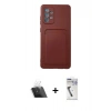 MARSİLYAN™- Galaxy A33 5G Kılıf Vadi Çizgi Prime - Şeffaf Uv Polymer Nano Ekran Koruyucu + Kamera Lens Koruma Cam - SF
