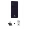 MARSİLYAN™- Galaxy A33 5G Kılıf Vadi Çizgi Prime - Şeffaf Uv Polymer Nano Ekran Koruyucu + Kamera Lens Koruma Cam - SF