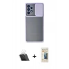 MARSİLYAN™- Galaxy A33 5G Kılıf Vadi Çizgi - Siyah 6D Mat Seramik Hayalet Nano Ekran Koruyucu + Kamera Lens Koruma Cam - SF