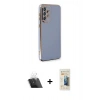 MARSİLYAN™- Galaxy A33 5G Kılıf Yankı Serisi - Siyah 6D Mat Seramik Hayalet Nano Ekran Koruyucu + Kamera Lens Koruma Cam - SF