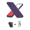 MARSİLYAN™- Galaxy A34 5G Kılıf Kozmos Yansıma Özel Seri - Şeffaf Pasifik Cam Ekran Koruyucu + Valdez Metal Kamera Lens - SH