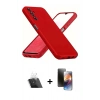 MARSİLYAN™- Galaxy A34 5G Kılıf Kozmos Yansıma Özel Seri - Siyah 3D Antistatik Mat Seramik Nano Ekran Koruyucu + Kamera Lens Koruma Cam - SF