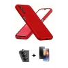 MARSİLYAN™- Galaxy A34 5G Kılıf Kozmos Yansıma Özel Seri - Siyah 3D Antistatik Mat Seramik Nano Ekran Koruyucu + Valdez Metal Kamera Lens - SH