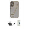 MARSİLYAN™- Galaxy A34 5G Kılıf Nova Işık Prime - Şeffaf Pasifik Cam Ekran Koruyucu + Kamera Lens Koruma Cam - SF