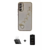 MARSİLYAN™- Galaxy A34 5G Kılıf Nova Işık Prime - Siyah 6D Antistatik Mat Seramik Hayalet Nano Ekran Koruyucu + Kamera Lens Koruma Cam - SF
