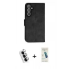 MARSİLYAN™- Galaxy A34 5G Kılıf Siluet Işık Serisi - Şeffaf Pasifik Cam Ekran Koruyucu + Valdez Metal Kamera Lens - GS