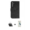 MARSİLYAN™- Galaxy A34 5G Kılıf Siluet Işık Serisi - Şeffaf Pasifik Cam Ekran Koruyucu + Kamera Lens Koruma Cam - SF