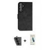 MARSİLYAN™- Galaxy A34 5G Kılıf Siluet Işık Serisi - Şeffaf Pasifik Cam Ekran Koruyucu + Valdez Metal Kamera Lens - SH