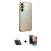 MARSİLYAN™- Galaxy A34 5G Kılıf Vadi Minimal - Siyah 3D Antistatik Mat Seramik Nano Ekran Koruyucu + Kamera Lens Koruma Cam - SF