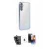 MARSİLYAN™- Galaxy A34 5G Kılıf Vadi Minimal - Siyah 3D Antistatik Mat Seramik Nano Ekran Koruyucu + Valdez Metal Kamera Lens - SH