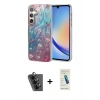MARSİLYAN™- Galaxy A34 5G Kılıf Zirve Modern Prime - Şeffaf Pasifik Cam Ekran Koruyucu + Valdez Metal Kamera Lens - SH