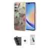 MARSİLYAN™- Galaxy A34 5G Kılıf Zirve Modern Prime - Şeffaf Pasifik Cam Ekran Koruyucu + Valdez Metal Kamera Lens - SH