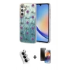 MARSİLYAN™- Galaxy A34 5G Kılıf Zirve Modern Prime - Siyah 3D Antistatik Mat Seramik Nano Ekran Koruyucu + Valdez Metal Kamera Lens - GS