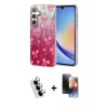 MARSİLYAN™- Galaxy A34 5G Kılıf Zirve Modern Prime - Siyah 3D Antistatik Mat Seramik Nano Ekran Koruyucu + Valdez Metal Kamera Lens - GS
