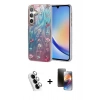 MARSİLYAN™- Galaxy A34 5G Kılıf Zirve Modern Prime - Siyah 3D Antistatik Mat Seramik Nano Ekran Koruyucu + Valdez Metal Kamera Lens - GS
