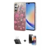 MARSİLYAN™- Galaxy A34 5G Kılıf Zirve Modern Prime - Siyah 3D Antistatik Mat Seramik Nano Ekran Koruyucu + Kamera Lens Koruma Cam - SF