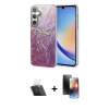 MARSİLYAN™- Galaxy A34 5G Kılıf Zirve Modern Prime - Siyah 3D Antistatik Mat Seramik Nano Ekran Koruyucu + Kamera Lens Koruma Cam - SF