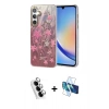 MARSİLYAN™- Galaxy A34 5G Kılıf Zirve Modern Prime - Siyah 3D Antistatik Seramik Nano Ekran Koruyucu + Valdez Metal Kamera Lens - GS