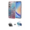 MARSİLYAN™- Galaxy A34 5G Kılıf Zirve Modern Prime - Siyah 3D Antistatik Seramik Nano Ekran Koruyucu + Kamera Lens Koruma Cam - SF