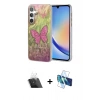 MARSİLYAN™- Galaxy A34 5G Kılıf Zirve Modern Prime - Siyah 3D Antistatik Seramik Nano Ekran Koruyucu + Kamera Lens Koruma Cam - SF