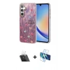 MARSİLYAN™- Galaxy A34 5G Kılıf Zirve Modern Prime - Siyah 3D Antistatik Seramik Nano Ekran Koruyucu + Kamera Lens Koruma Cam - SF