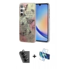 MARSİLYAN™- Galaxy A34 5G Kılıf Zirve Modern Prime - Siyah 3D Antistatik Seramik Nano Ekran Koruyucu + Valdez Metal Kamera Lens - SH