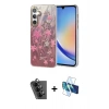 MARSİLYAN™- Galaxy A34 5G Kılıf Zirve Modern Prime - Siyah 3D Antistatik Seramik Nano Ekran Koruyucu + Valdez Metal Kamera Lens - SH