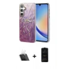 MARSİLYAN™- Galaxy A34 5G Kılıf Zirve Modern Prime - Siyah 6D Antistatik Mat Seramik Hayalet Nano Ekran Koruyucu + Kamera Lens Koruma Cam - SF