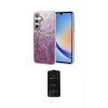 MARSİLYAN™- Galaxy A34 5G Kılıf Zirve Modern Prime - Siyah 6D Antistatik Mat Seramik Hayalet Nano Ekran Koruyucu