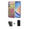 MARSİLYAN™- Galaxy A34 5G Kılıf Zirve Modern Prime - Siyah 6D Antistatik Mat Seramik Hayalet Nano Ekran Koruyucu + Valdez Metal Kamera Lens - SH