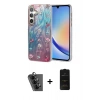 MARSİLYAN™- Galaxy A34 5G Kılıf Zirve Modern Prime - Siyah 6D Antistatik Mat Seramik Hayalet Nano Ekran Koruyucu + Valdez Metal Kamera Lens - SH